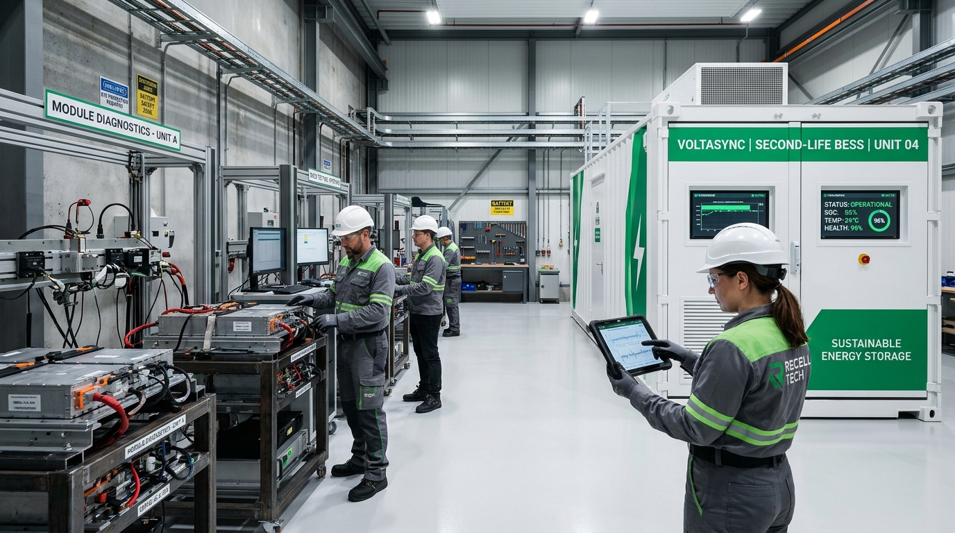 Precision Cell Diagnostics & Modular Second-Life BESS Storage